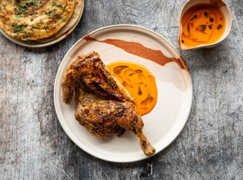 Spatchcock Poussin Palm Butter West African Spices credit Andrew Hayes Watkins